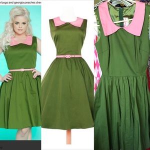Pinup Couture Junebugs dress XS Olive